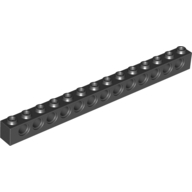 Lego kostka s otvory (kostička s dírami) 1x14, černá (4107558)